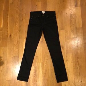 J. Crew Black Matchstick Skinny Jeans, Size 26